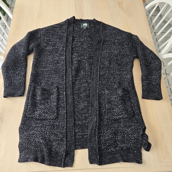 Roots Black and White Flecked Knit Cardigan - Picture 3 of 8